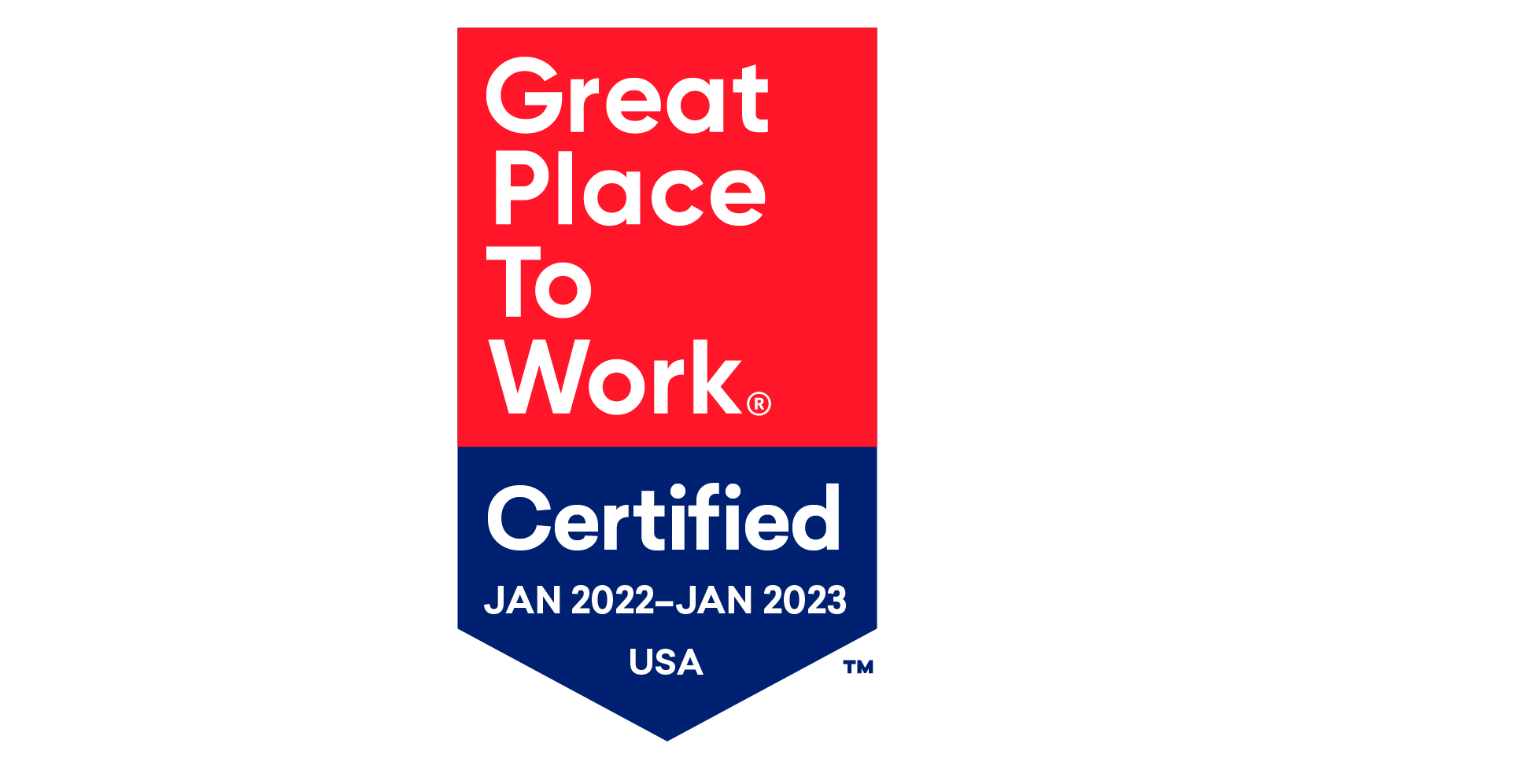 Great Place To Work Certified USA – Jan 2022 to Jan 2023